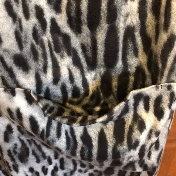 MICHAEL KORS Grey Animal Print Dress Size 2 - Picture 7 of 7